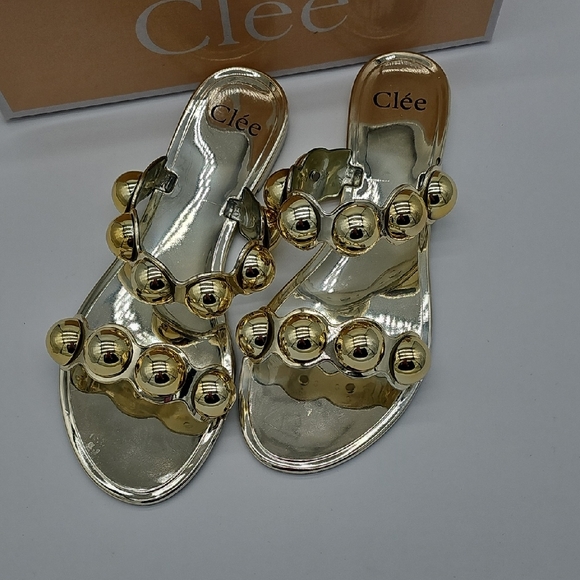Gold Women's Sandals - Picture 4 of 8
